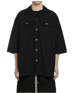 Rick Owens Short Sleeve Shirts - Black