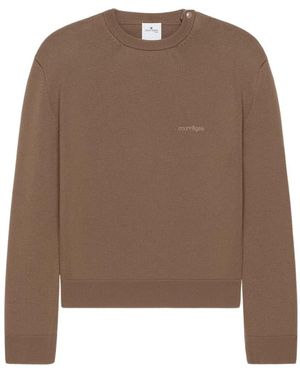 Courreges Round-Neck Knitwear - Marron