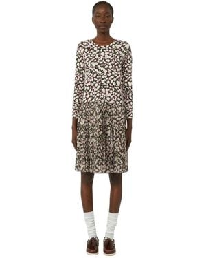 Weekend by Maxmara Kleedjes ,Zwart ,Satira Jurk - Bruin