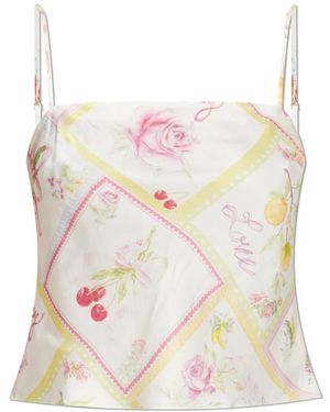 LoveShackFancy Sleeveless Tops - Rosa