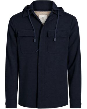 Eleventy Kapuzenjacke - Blau