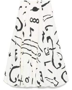 Alysi Maxi Skirts - Bianco