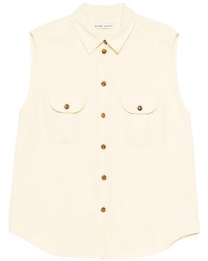 Blazé Milano Overhemden ,Geel ,Linnen Savannah Shirt - Naturel
