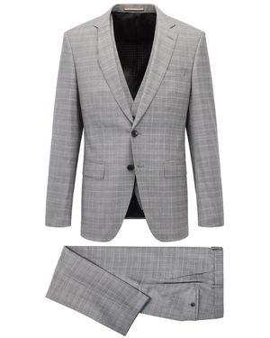 HUGO Single Breasted Suits - Grijs