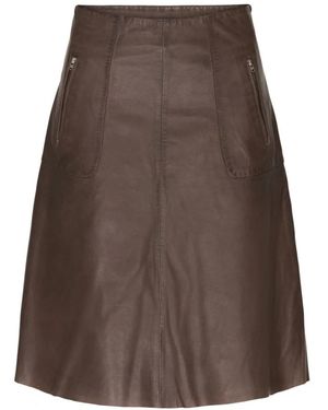 Btfcph Skirt With Zip Pockets Skind 1083M - Bruin