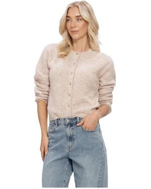 Object Objagate L/Re Knit Cardigan Noos - Grijs