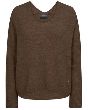 Mos Mosh Round-Neck Knitwear - Brown
