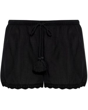 Ulla Johnson Short Shorts - Negro