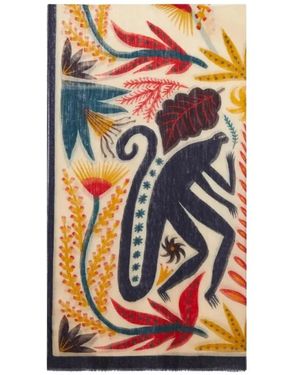 Etro Modal-Schal Mit Spiegelprint - Orange