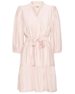 Ichi Midi Dresses - Pink
