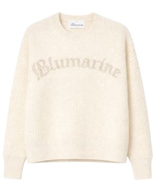 Blumarine Round-Neck Knitwear - Neutro