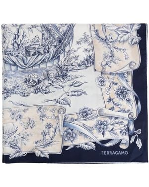 Ferragamo Silky Scarves - Blu