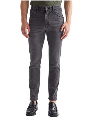 Wrangler Jeans ,Grijs ,Katoen Larston High Stretch Slim Tapered Jeans - Blauw