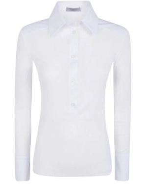 D.exterior Overhemden ,Wit ,Tule Tule Popeline Shirt