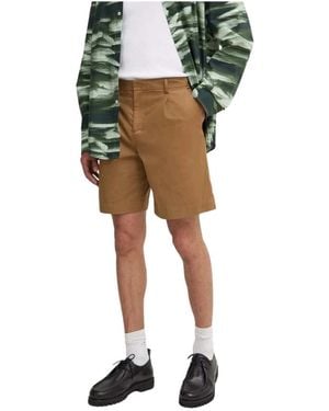 A.P.C. Korte Broeken ,Bruin ,Casual Shorts - Groen