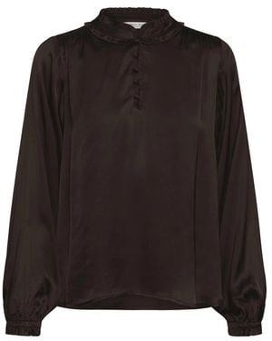 Part Two Overhemden ,Bruin ,Caterina Pw Blouse - Zwart