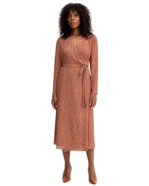 Silvian Heach Harga Midi Dress - Braun