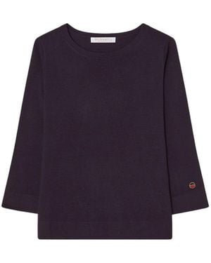 BUSNEL Truien & Vesten ,Paars ,Wol Ocean Bootneck Wol Trui - Blauw