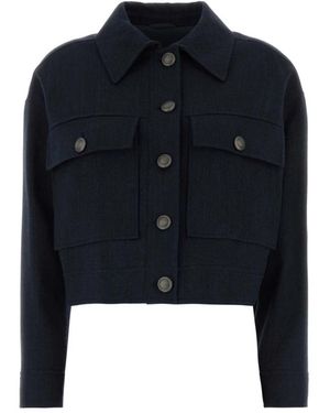 Brunello Cucinelli Jassen ,Blauw ,Travelwear Outerwear