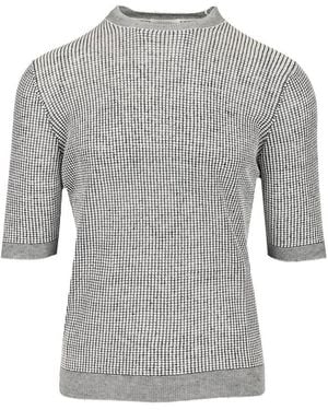 Ballantyne Round-Neck Knitwear - Grey