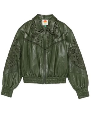 FARM Rio Leather Jackets - Green