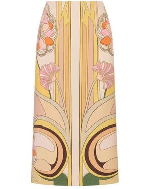 La DoubleJ Pencil Rok Tulip Placée - Metallic