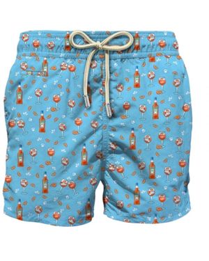 Mc2 Saint Barth Polyester Shorts Und Boxer-Set - Blau