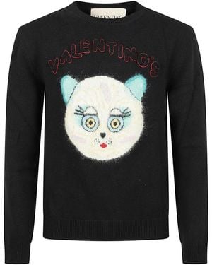 Valentino Garavani Round-Neck Knitwear - Black
