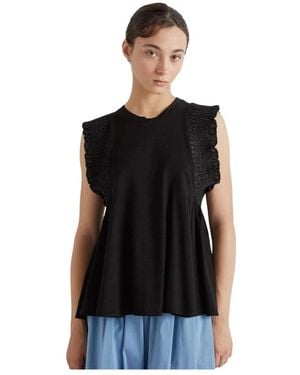 MEIMEIJ Sleeveless Tops - Black