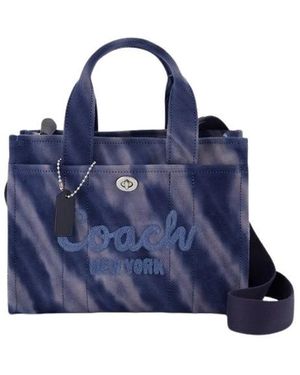 COACH Tie dye cargo tote bag - Blu