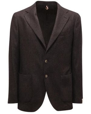 Santaniello Jassen ,Grijs ,Wol G797Mf E3724 Jas - Zwart