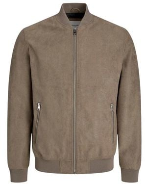 Jack & Jones Bomber Jackets - Brown