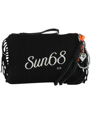 Sun 68 Fringes Knit Pochette - Zwart