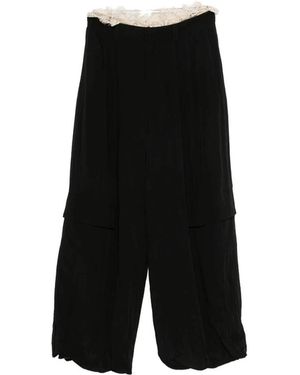 Sea Wide Trousers - Nero