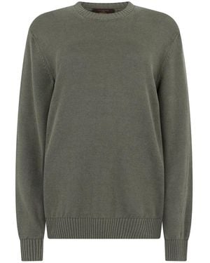 Slowear Round-Neck Knitwear - Green