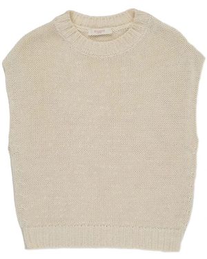 Zanone Round-Neck Knitwear - Neutro