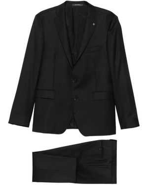 Tagliatore Kostuums ,Zwart ,Wol Single-Breasted Suit