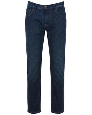 PT Torino Jeans ,Blauw ,Katoen Breakbeat Zip Jeans