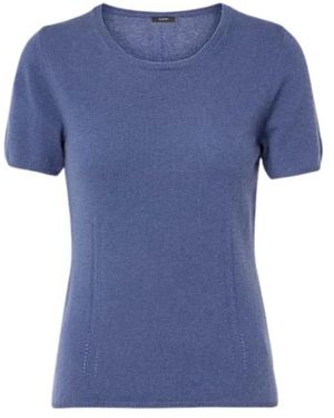 JOSEPH Leichtes Cashmere T-Shirt - Blau