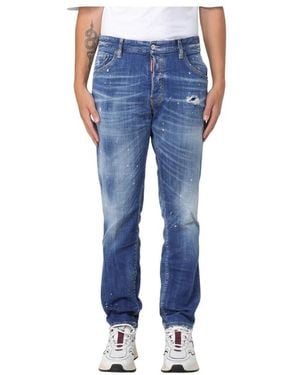 DSquared² Slim-Fit Jeans - Azul