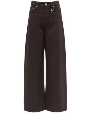 Sportmax Wide Trousers - Brown