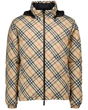 Burberry Snowdon Reversible Puffer Jacket - Naturel