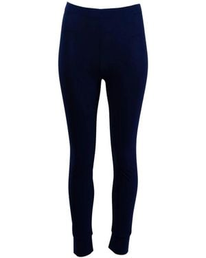 High Slim-Fit Trousers - Blue