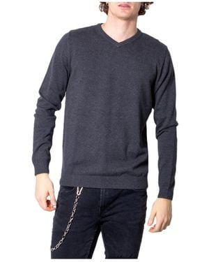 Jack & Jones V-Neck Knitwear - Blue