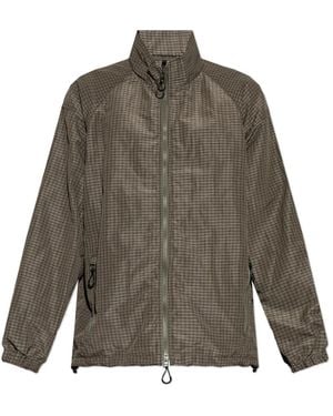 Comme des Garçons Jassen ,Bruin ,Polyester Jas Met Ruitpatroon - Groen