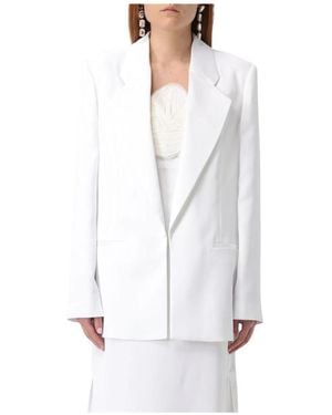 Genny Taillierter Blazer Mit Strukturierter Reverskerbe - Weiß