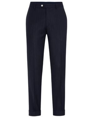 Oscar Jacobson Suit Trousers - Blue
