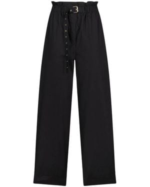 Liu Jo Straight Trousers - Negro