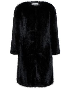 Silvian Heach Faux Fur &Amp; Shearling Jassen - Zwart