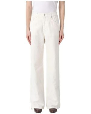 Brunello Cucinelli Wide Trousers - White